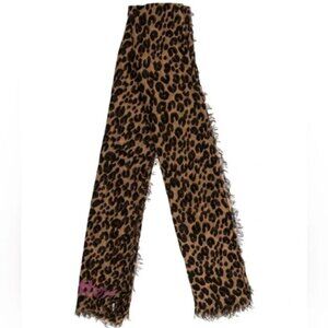 Louis Vuitton x Stephan Sprouse Leopard With Pink Graffiti Log Scarf